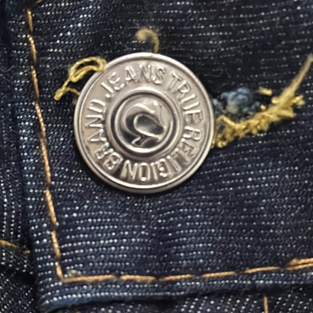 True Religion Dark Blue Flare Jeans - Picture 7 of 10